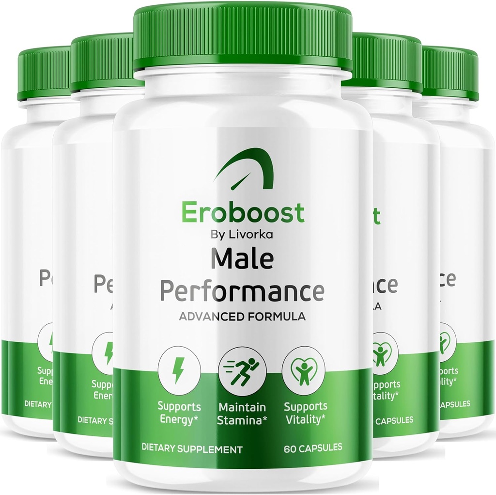 (5 Pack) Eroboost Supplement for Men - Oficjalne Ero Boost Pills, EroBoost Supples Supples, EroBoost Advanced Formula, Ero Boost, 300 Kapsułki dla 5 Miesiące