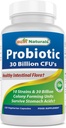 Najlepsze naturals Probiotic 10 Szczepy & 30 Miliard CFU Instinal Flora, 120 Kapsułki wegetariańskie - półka Stabilny probiotyk (4146365)
