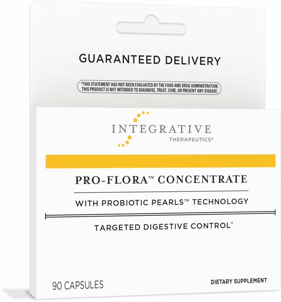 Integrative Therapeutics Pro-Flora Concentrate - Potent Supplement for Gastrointestinal Support*- Digestive & Intestinal Health Support* - Includes Probiotic Flora - 90 Capsules (90 Servings)