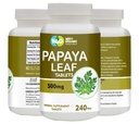 Papaya Leaf Extract Kapsułki (Tabletki) - 500 mg 240 Pigułki, Wspiera Odporność i trawienie płytek - 60 Days Supply