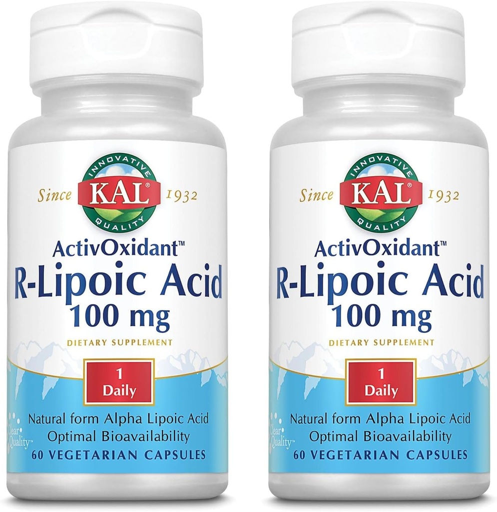 KAL 100 Mg R- lipoic Acid Activyxidant Tablets, 60 Licznik 124; Opakowanie po 2