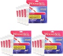 WoundSeal proszek 4 Każdy (Pack of 3) - Rana opieki pierwszej pomocy dla cięcia, Scrapes i Otarcia - Stopy Krwawienie w sekundach Bez Stitches lub Bandaże - Bezpieczne i skuteczne dla ludzi w każdym wieku i zwierząt domowych