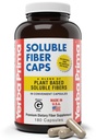Yerba Prima Rozpuszczalny Fiber Formuła Kapsułki, 180 Count - Premium Dietetyczny Fiber Suplement, Naturalny, Skoncentrowany Fiber Rozpuszczalny, Gluten Free, Non-GMO, Made in USA