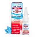 Mucinex Sinus-Max Nasal Spray Decongestant, 12 Hour Over-The-Counter Medication Nose Spray for Sinus Relief, Nasal Decongestants for Adults & Sinus Congestion, Clear & Cool 3/4 Fl Oz(22ML)
