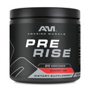 Amazing Muscle Pre Rise Between 124; Wstępny trening proszku suplement z kofeiną & Beta- Alanina dla mężczyzn i kobiet 124; 25 Sług (25 Sług, wiśniowy lód)