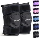 APEXUP Ice Pack for Knee Pain Relief, Duży opatrunek wielokrotnego użytku po zabiegu chirurgicznym, Elastyczny żel zimny Pack dla urazów, Ulga bólowa dla pleców, Ramię, Łokieć, Kolanko i Noga (Czarny, L, 2PK)
