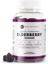 Kate Naturals Elderberry Gummies z witaminą C i cynkiem dla dorosłych i dzieci. Smaczne gumki Sambucus Elderberry do wsparcia immunologicznego (90 gumek, 45 Day Supply)