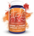 Nootropics Depot Kofeina i L- Theanine Kapsułki 124; 60 Hrabia 124; Zawiera 200mg kofeiny i 100mg L- Theanine 124; Natural Supplement Supplement 124; Energy Booster 124; Mental Focus + Alertness 124; Kawa alternatywna