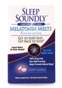 Sen Głęboko Melatonina Roztopy 5 mg Berry Flavor, Nocny czas Sleeping Aid dla dorosłych, Szybkie aktorskie Sleep Formuła, 60 Hrabia, Biały