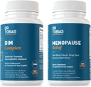 Dr Tobias Menopauza Relief and DIM Complex - Wsparcie równowagi hormonalnej i menopauzy Comfort, Non-GMO