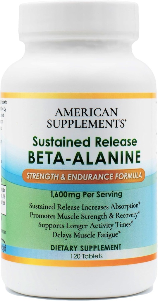 Trwałe uwalnianie Beta- Alany- Strength & Endurance Forma- 1,600 mg 120 tabletek