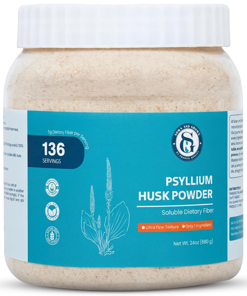 Pyllium Husk Powder 1,5lb Size 124; Easy Mixing Dietetic Fiber Size 124; Cleanse Your Digestive System Size 124; Finely Ground Powder Size 124; Idealny do pieczenia Gluten Free