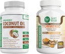 Organiczny olej kokosowy i kurkumina turmerowa, Ginger Capsules Bundle!