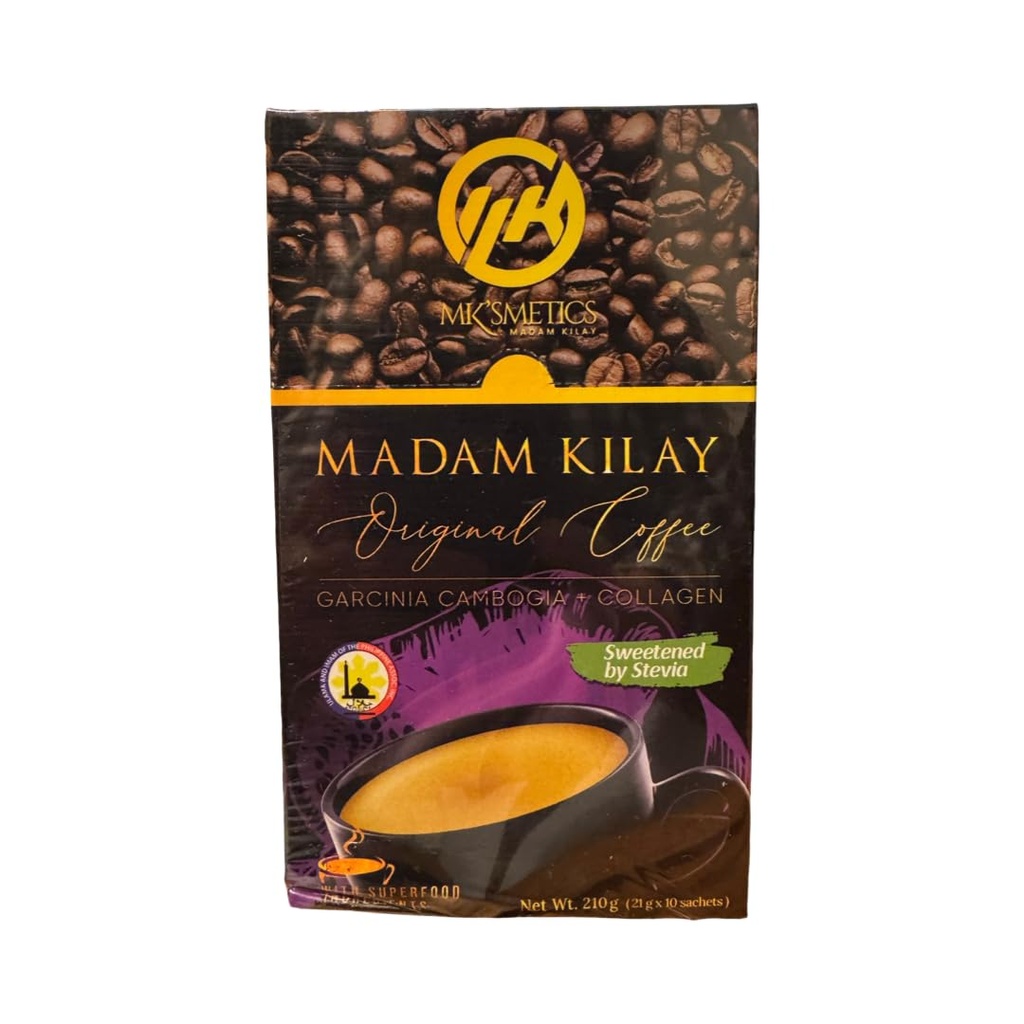 Slimming-K Coffee by Madam kilay, Fat Burner + Collagen (21g), 10 Count (Pack of 1)