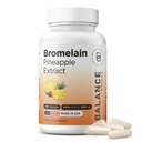 Balancebreens Bromelain 500 mg kapsułki - 2400 GDU Ananas Extract Supplement for Joint Support, Natural Bulleing Support, and Healthy Disease - 180 Kapsułki Made in USA