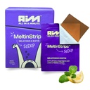 MeltinStrips ™ Fast- Acting Sleep Strips z 5 mg Melatonina, Biotin, Valerian Root, Lemon Balm & Rumoile 124; Natural Sleep Assistance 124; Redukuje wypadanie włosów 124; Wegan, Sugar Free 124; Zesty Lemon Flavor 30 Strips