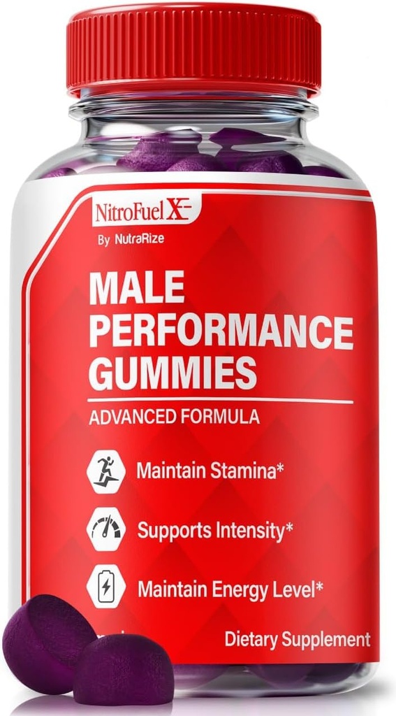 Nitro Fuel X Gummies - Official Nitro Fuel X Ultimate for Men, Nitro Fuel X ME for Performance and Overall Health, All Natural NitroFuel X ME Gummy, NitroFuel X Ultimate Gomitas Reviews (60 Gummies)