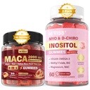 NEVISS Sugar Free 1Pack Maca Root Filed Gummies & 2Pack Myo- Inositol & D- Chiro Inositol Gummies