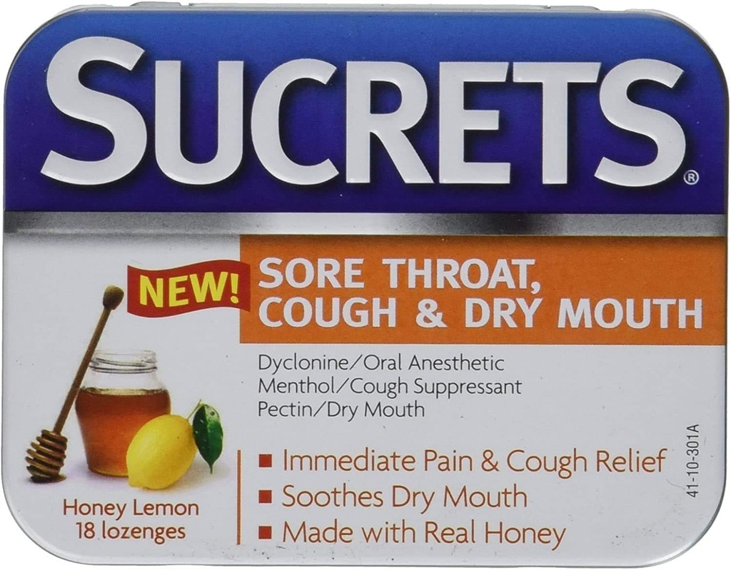 Sacrets Sore Throat & Cough Lozenges