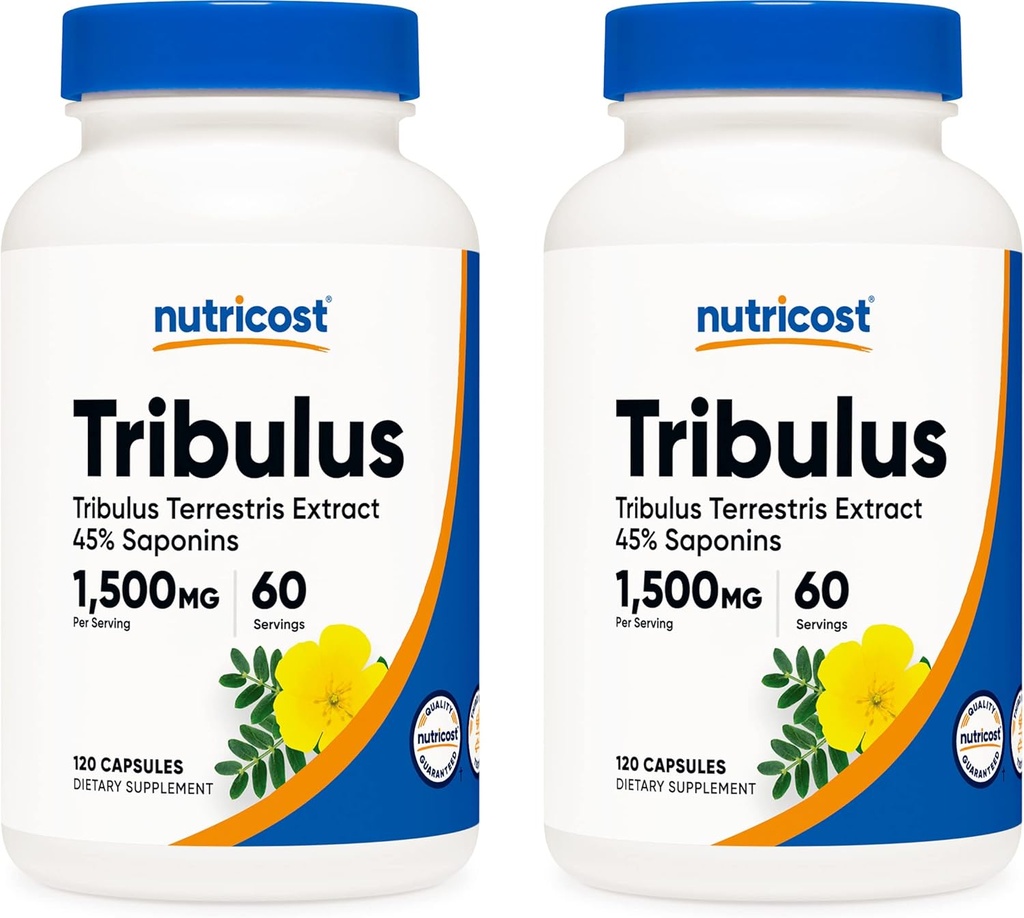 Nutricost Tribulus Terrestris Extract 750mg, 120 kapsułki (2 butelki)