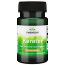 Swanson Keratin (z Wełna Tybetańskiego) - Natural Supplement Promotion Healthy Joints, Hair, Skin & Nails - Pomaga Nourish Healthy Connective Tixes - (60 kapsułki, 50 mg każdy)