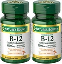 Nations Bounty Methylcobalamine B12 Microlozenge Tablets, 1000 µg, 120 Count), 60 Count (Pack of 2)