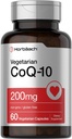 Horbäach CoQ10 200mg Humalog 124; z Black Pepper Extract Humalog 124; 60 Kapsułek Humalog 124; Vegetarian, Non-GMO, Gluten Free Supplement