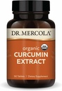 Dr Mercola Organic Curcumin Extract, 90 Służenia (90 Tabletki), Suplement diety, Nie-GMO, Certyfikowany USDA Organic