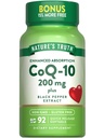 Nature 's Truth CoQ10 200 mg Softgels 124; 92 Hrabia 124; Zwiększona absorpcja 124; z Black Pepper Extract 124; Non-GMO & Gluten