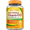 Lekarz 's Recipes Witamina D3 10000 IU, Kości, Zęby, i wsparcie immunologiczne, Non-GMO, No Gelatin, Gluten lub Soy, 120 Softgels wegetariańskie