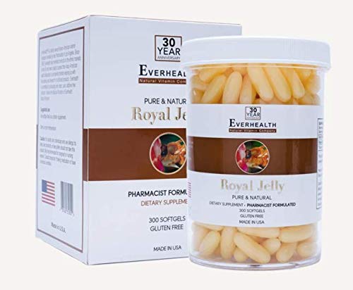 EVEHEALTH Vital Royal Jelly 1000mg (300 Softgels) Dieta Suplement Autentyczna Czysta Jakość Genuine