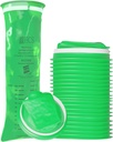HCS Emesis Bags Disposable - Przyjazne dla środowiska, Premium, Stopień Szpitalny, Dorośli i Dzieci - Vomit Bags Disposable for Car, Travel, Home Use - Throw Up, Barf, Puke - 24, Strong (40 fl oz)