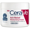 CeraVe krem nawilżający na suchą skórę, 12 Ounce, Wolny zapachowy krem z Pramoxine dla Itch Relief
