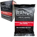 Range Meal Bar - Wysokie Calorie Meal Bar wymiany - Guten Free Bars - Backpacking Posiłki - 6 Pack (Czekolada, Masło orzechowe i kawa)