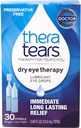 TheraTears Eye Drops for Dry Eyes, Dry Eye Therapy Lubricant Eyedrops, Conservative Free, 30 Cont Single- Use Vials
