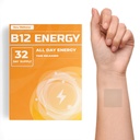 Veru Wellness B12 Energy Patch - Energy, Focus - B12, C, B6, Iron, Guarana i Garcinia Cambogia - Zewnętrzne Użyj tylko - 32