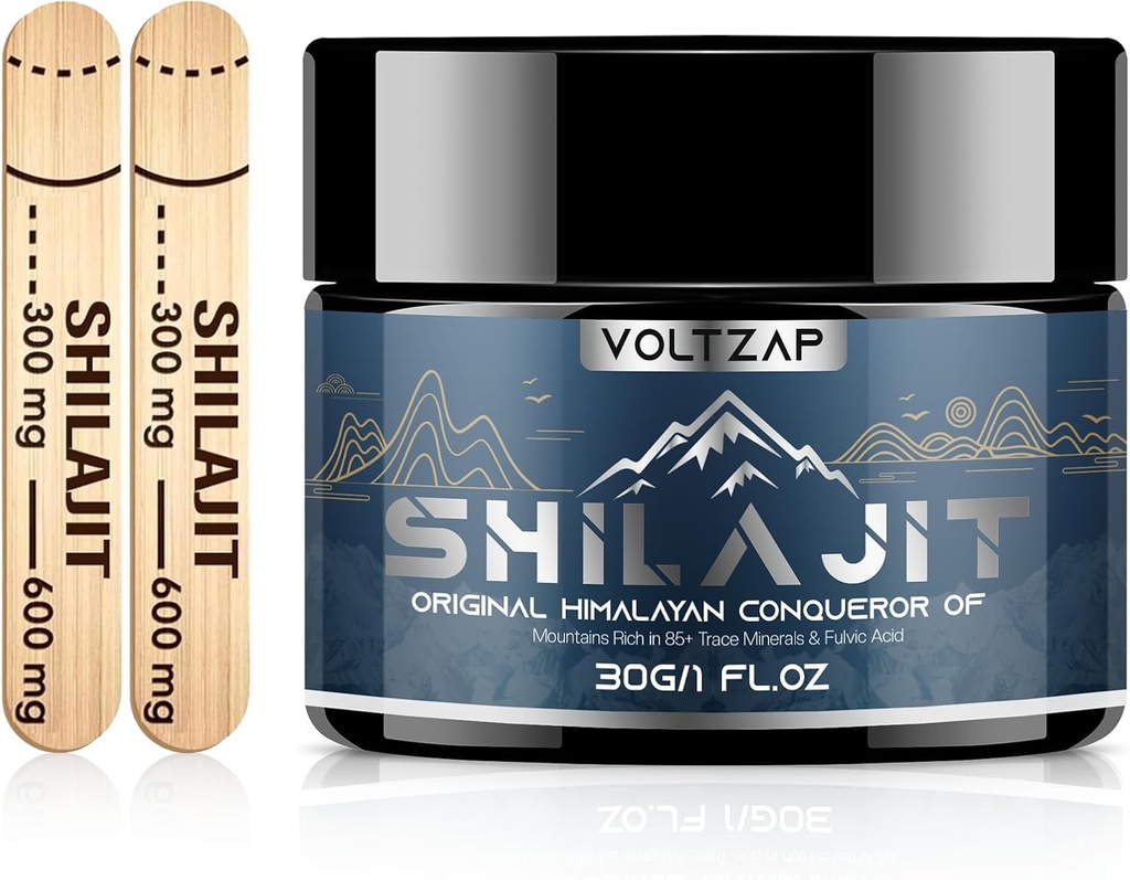 Shilajit Pure Himalayan Organic Resin: Maksymalna moc naturalna Naturalny Shilajit Resin z 85 + Wsparcie Metabolizm System immunologiczny