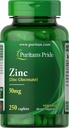 Puritan 's Pride Cynk 50 Mg, 250 Hrabia