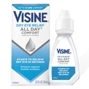 Wisine Suche Eye Relief All Day Comfort Lubrykant Eye Drops do 10 Hours of Comfort, Suchy Eye Drops z polietylenu Glikol, 0,5 fl. oz