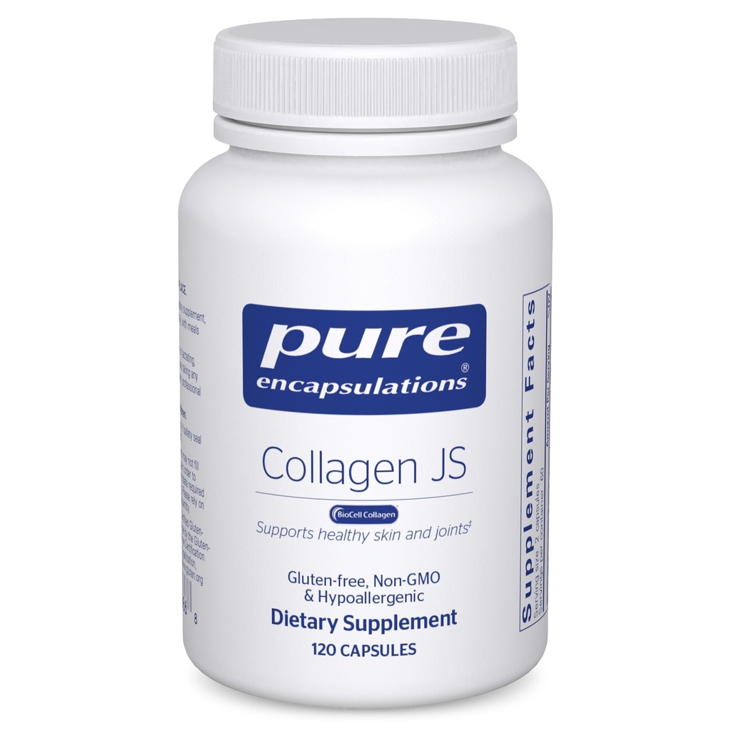 Pure Encapsulations Collagen JS - Skin & Joint Health * - 1000 mg Zhydrolizowany Kolagen Biocella - Gluten Free & Non-GMO - 120 Kapsułek