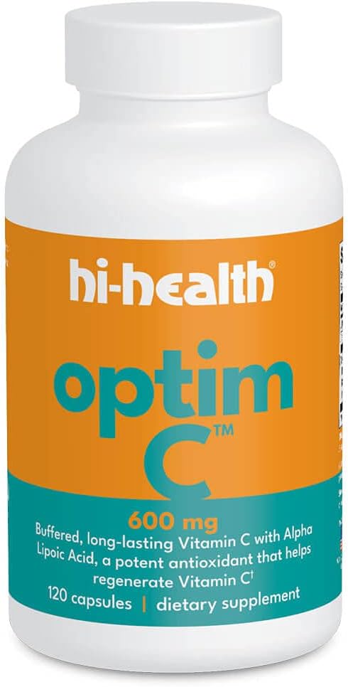Hi- Health Optimi- C 600 mg Buforowana witamina C (120 kapsułek)