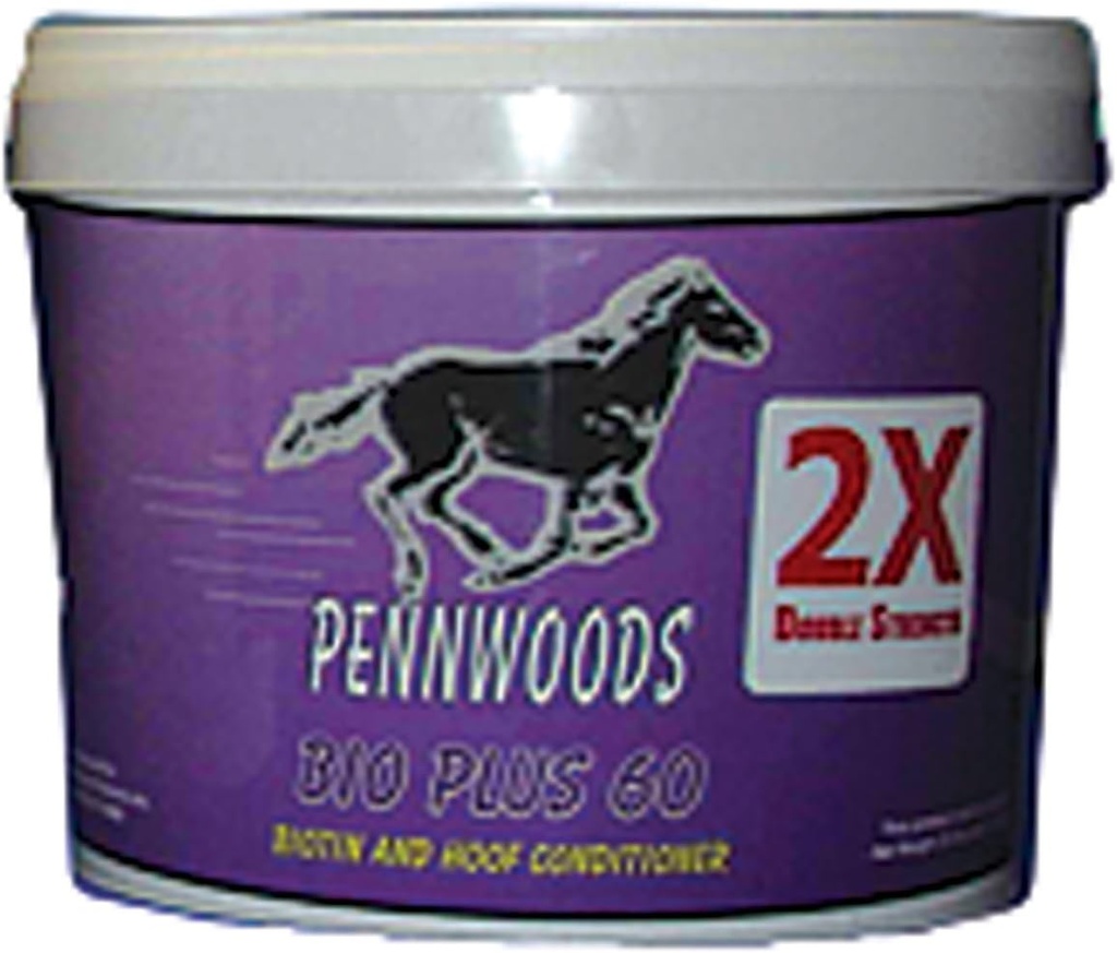 PENNWOODS EQUINE PRODUCTS 120743 2X Bio Plus 60 Podwójna wytrzymałość Koń Suplement, 4 lb
