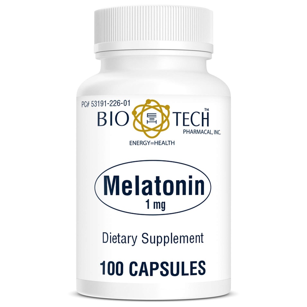 Bio- Tech Farmaceutyczna melatonina (1 mg, 100 kapsułek)