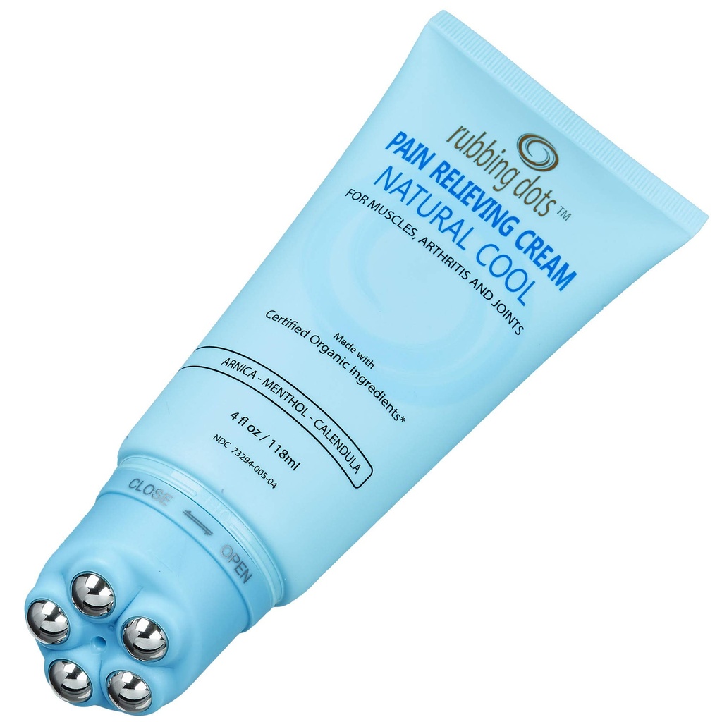 Mięśnie Ból Relief Cream - RUBBING DOTS 4oz Dotion Topical Dotion for Back, Neck, Shoulder, Joint, Kolano, Stopa, Noga i zapalenie stawów Aches 124; Naturalne Rub- Na leczenie i masaż Balm
