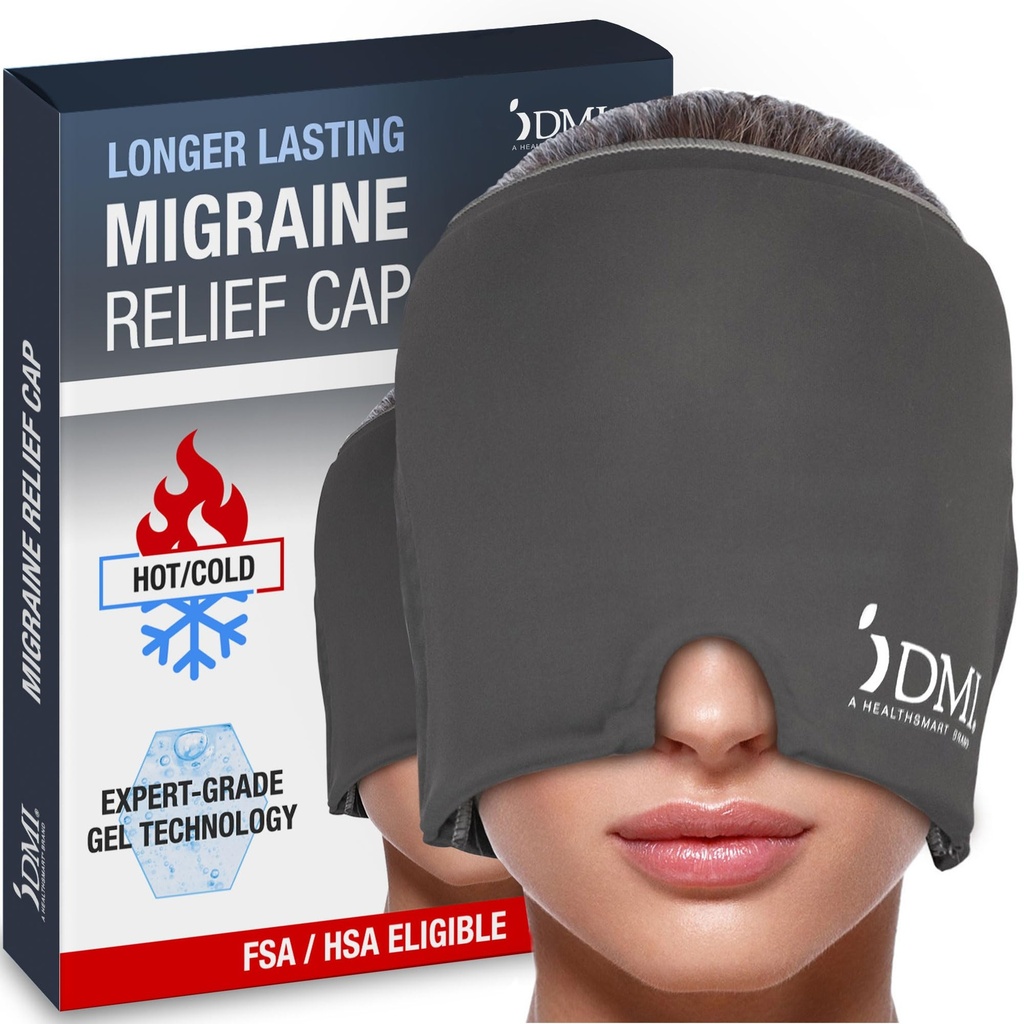 DMI Ultra Migrena Ultra Relief Cap; Naturalny ból głowy Relief 124; HSA & FSA Kwalifikowalne 124; Migrena Maska i ból głowy Relief Hat Relief Hat 124; Gel Eye Mask 124; Ice Face Mask i Cold Cap dla Migrenów 124; Ból głowy Ice Pack