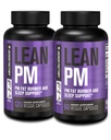 Jacked Factory Lean PM Night Fat Burner, Supplement Aid Sleep, & Appetite Supressant for Men and Women - 180 Stimulant- Free Veggie Weight Loss Diet Pills