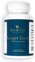 BILL & COO Dłuższe życie Fiber Suplement z Kolagenem Bydlęcym Peptydy i Buraki Proszek dla psów - Promotes Digestive, Heart and Liver Supplement - Dog Joints Supplement Formula - 90g