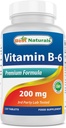 Najlepsi naturalni Witamina b6 200mg dla dorosłych, 120 tabletek (120 sztuk (opakowanie po 1))
