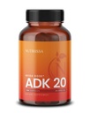 Nutrissa ADK 20 - Wsparcie zdrowia immunologicznego i kości z witamin A, D & K (25 000 j. m.) - 4- Miesiąc Dostawy - EPEB Certified for Pure & Potency - 120 Kapsułek wegańskich