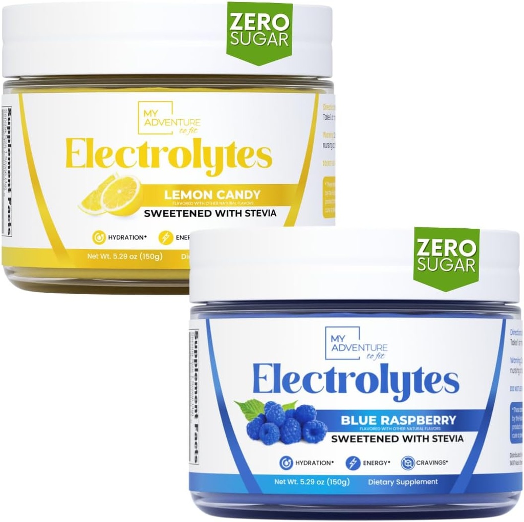 My Adventure to Fit Electrolytes - Błękitna malina + cytryna cukierki smakowane